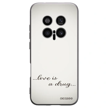 Picasee silikonowe czarne etui na Honor Magic8 Pro 5G - Love is a drug