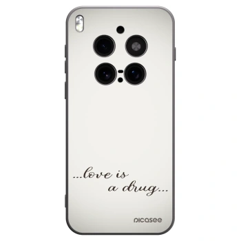 Picasee silikonowe czarne etui na Vivo X300 Pro - Love is a drug