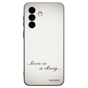 Picasee silikonowe czarne etui na Samsung Galaxy A57 5G - Love is a drug
