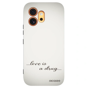 Picasee silikonowe czarne etui na Honor 600 - Love is a drug