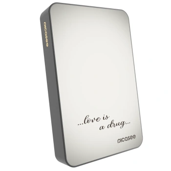 Picasee Powerbank z MagSafe 10 000 mAh Szary - Love is a drug