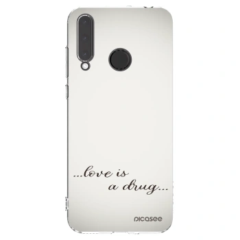 Picasee silikonowe przeźroczyste etui na Honor 20 Lite - Love is a drug