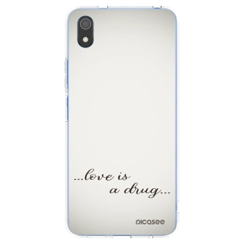 Picasee silikonowe przeźroczyste etui na Xiaomi Redmi 7A - Love is a drug
