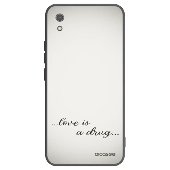 Picasee silikonowe czarne etui na Xiaomi Redmi 7A - Love is a drug