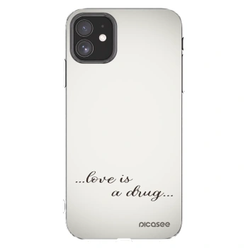 Picasee silikonowe przeźroczyste etui na Apple iPhone 11 - Love is a drug