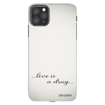 Picasee silikonowe przeźroczyste etui na Apple iPhone 11 Pro Max - Love is a drug