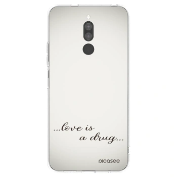 Picasee silikonowe przeźroczyste etui na Xiaomi Redmi 8 - Love is a drug