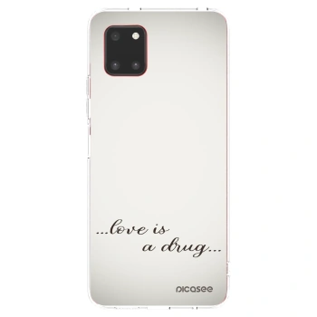 Picasee silikonowe przeźroczyste etui na Samsung Galaxy Note 10 Lite N770F - Love is a drug