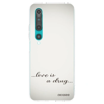Picasee silikonowe przeźroczyste etui na Xiaomi Mi 10 - Love is a drug
