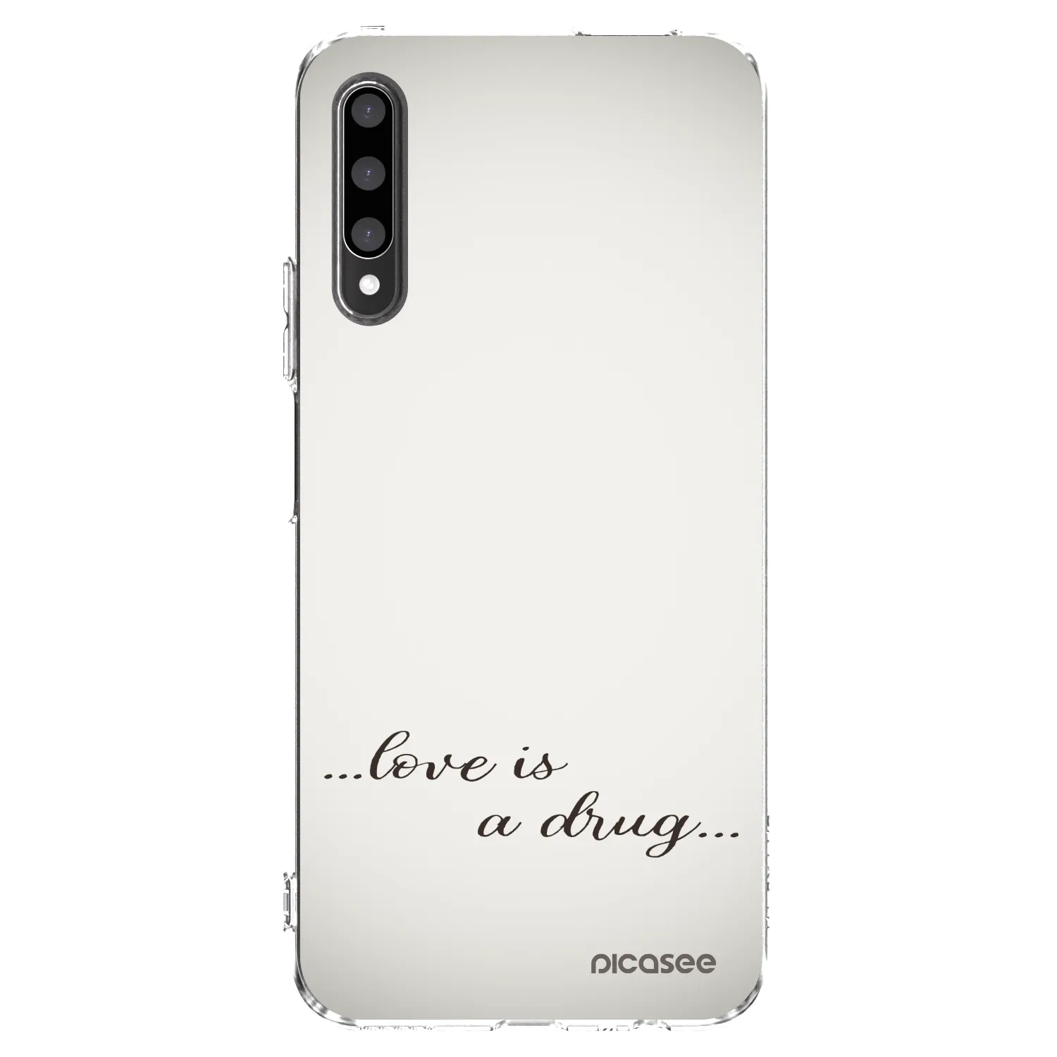 Picasee silikonowe przeźroczyste etui na Honor 9X Pro - Love is a drug