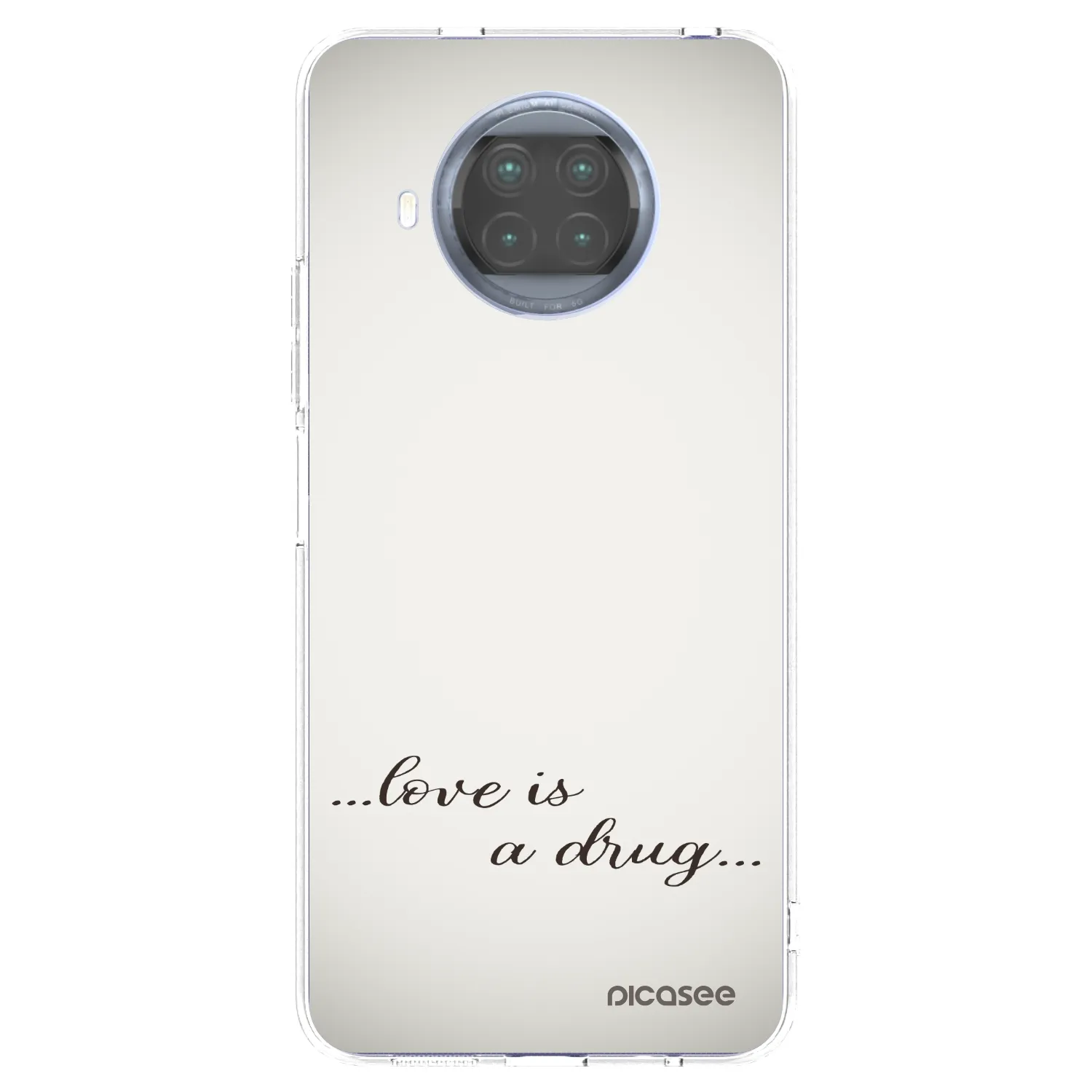 Picasee silikonowe przeźroczyste etui na Xiaomi Mi 10T Lite - Love is a drug