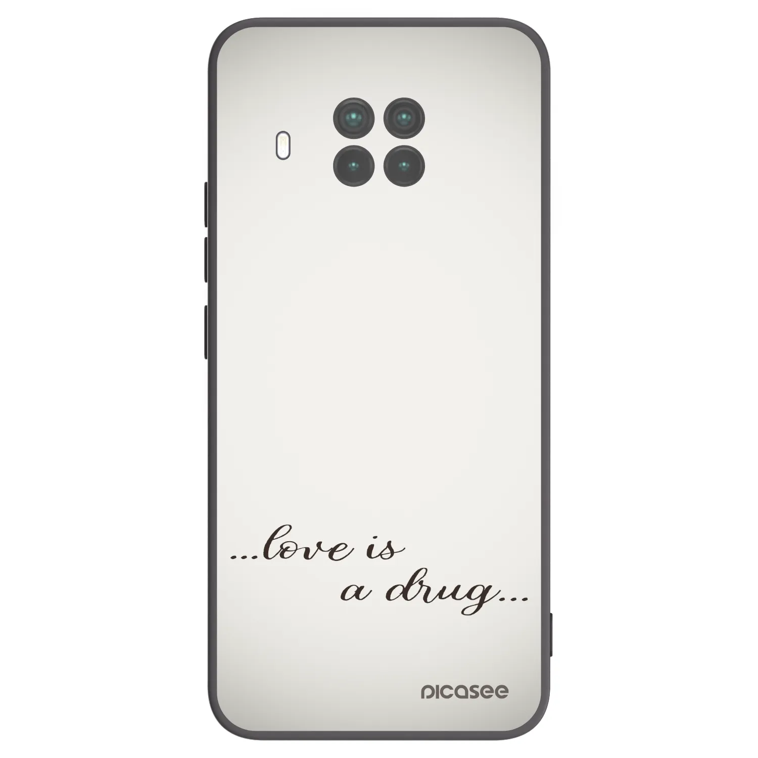 Picasee silikonowe czarne etui na Xiaomi Mi 10T Lite - Love is a drug