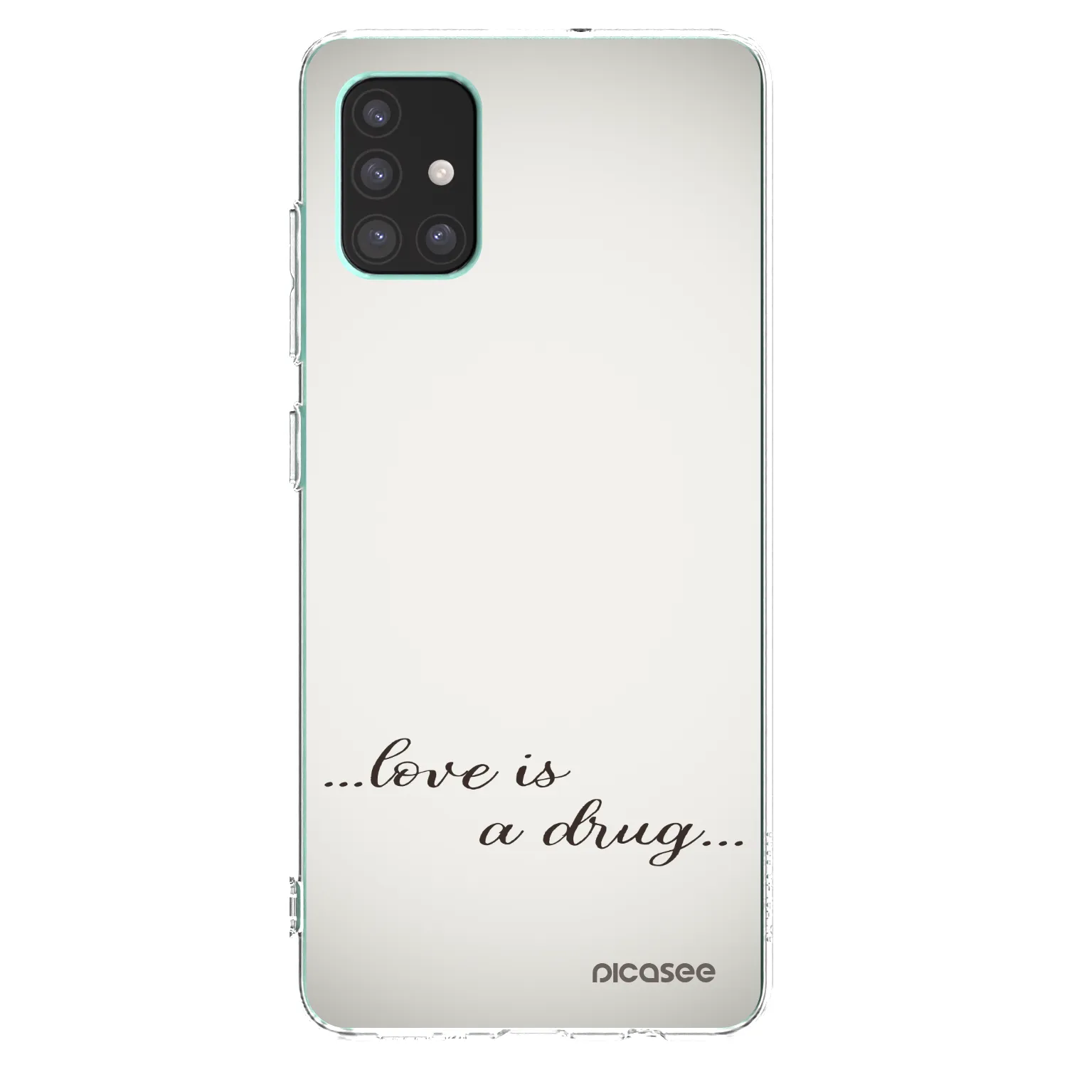 Picasee silikonowe przeźroczyste etui na Samsung Galaxy M51 M515F - Love is a drug