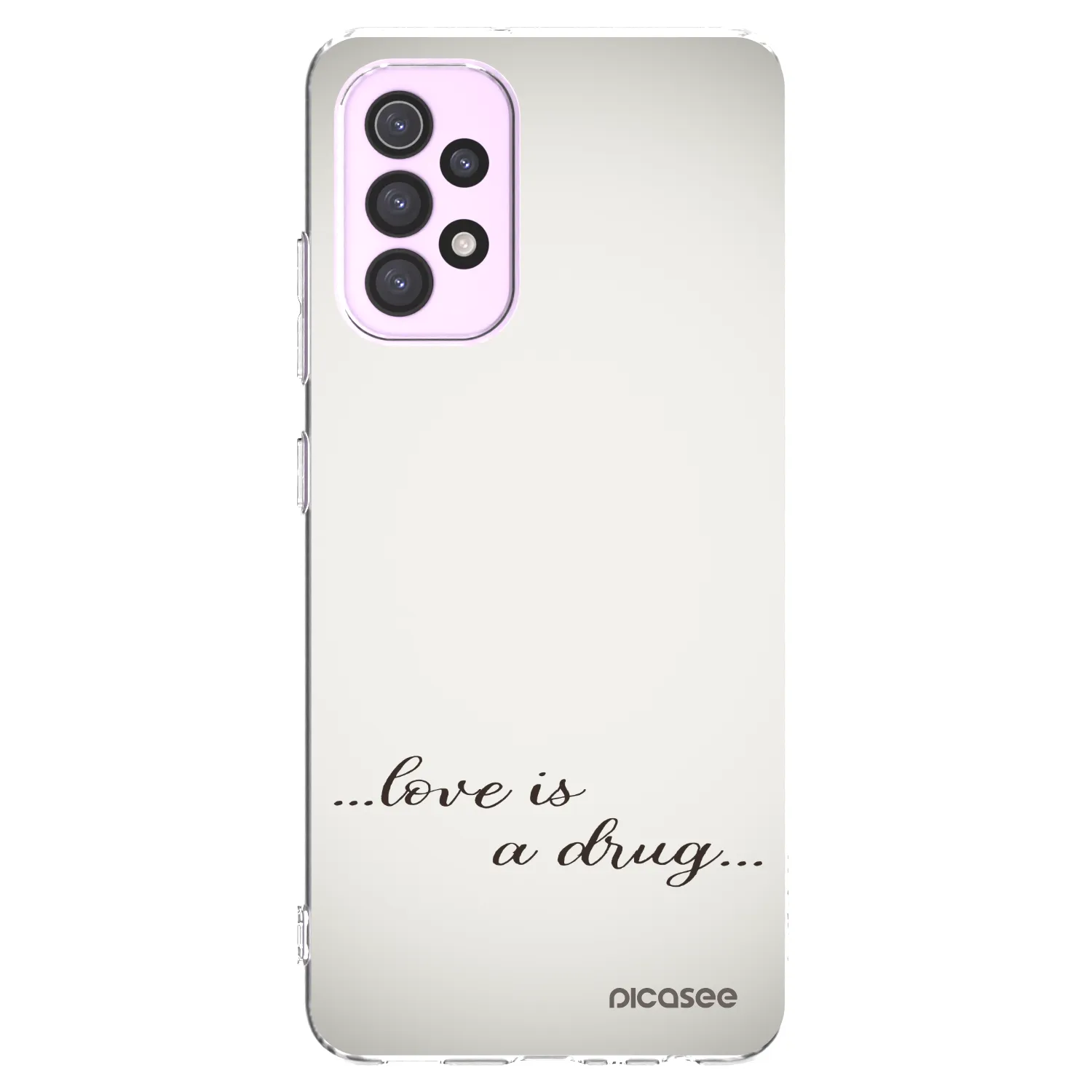 Picasee silikonowe przeźroczyste etui na Samsung Galaxy A32 5G A326B - Love is a drug