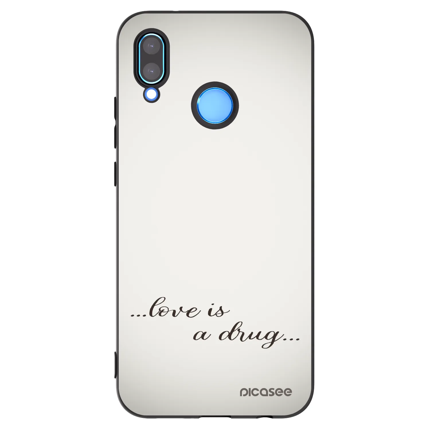 Picasee silikonowe czarne etui na Huawei Mate 40 Pro - Love is a drug