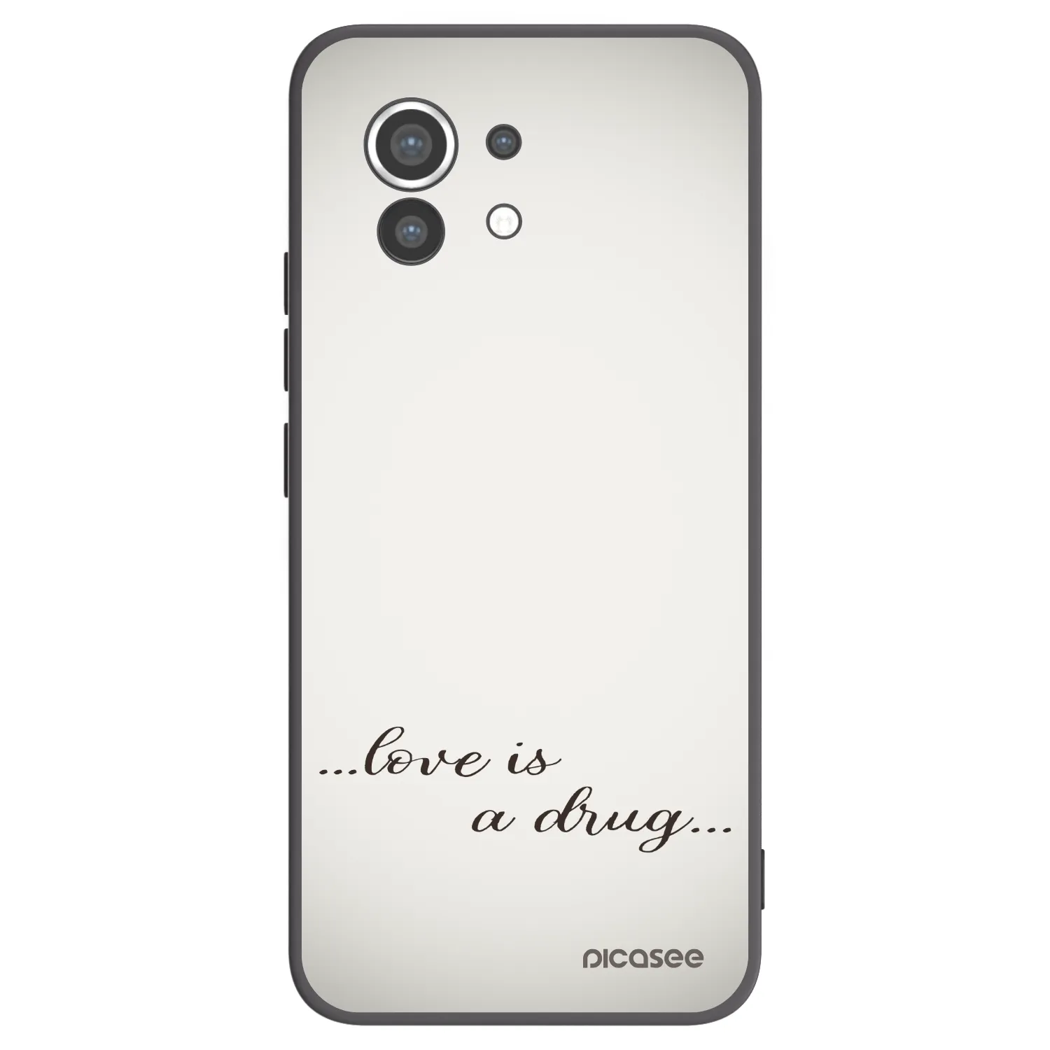 Picasee silikonowe czarne etui na Xiaomi Mi 11 - Love is a drug