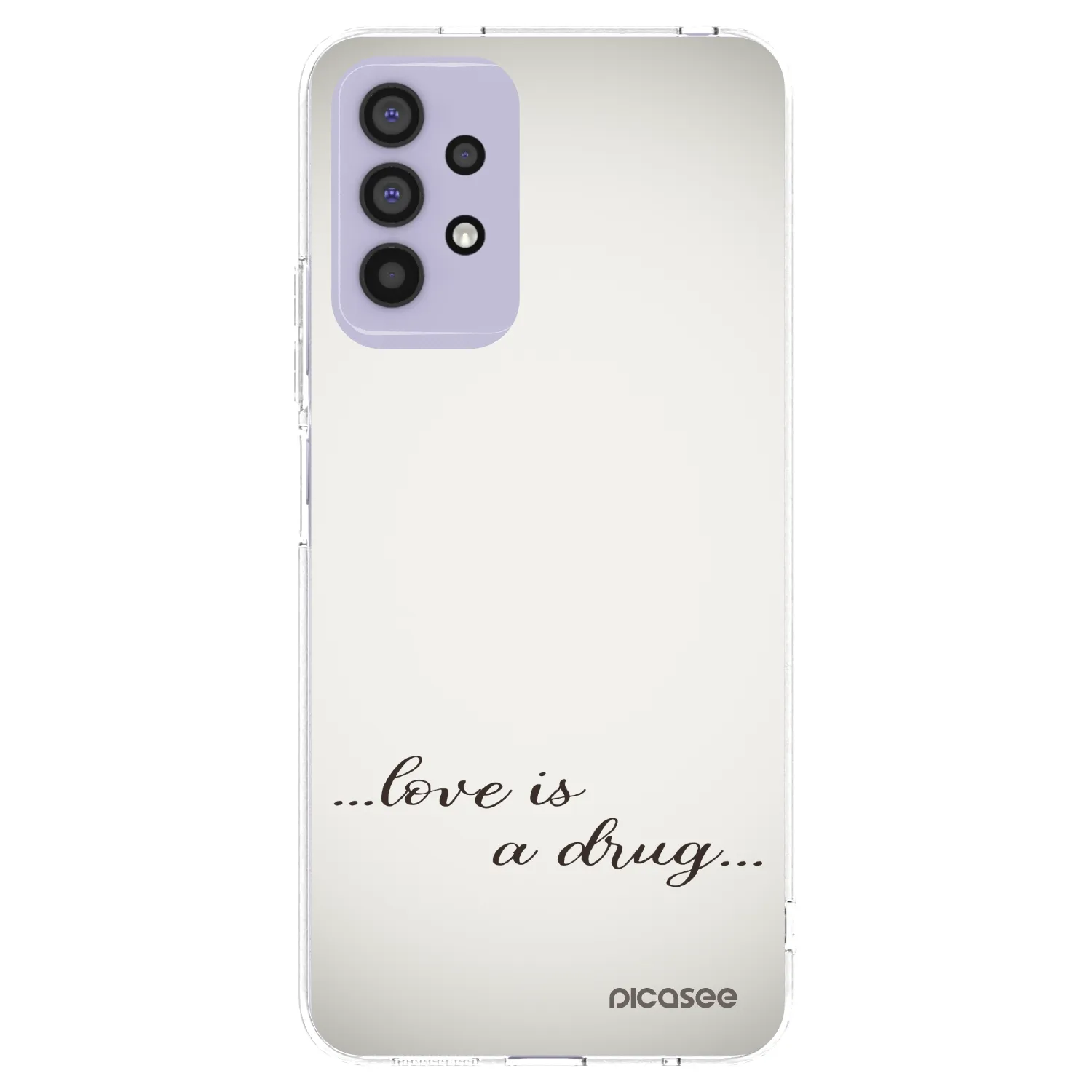 Picasee silikonowe przeźroczyste etui na Samsung Galaxy A32 4G SM-A325F - Love is a drug