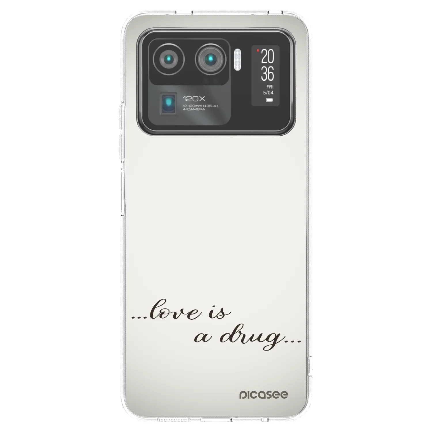 Picasee silikonowe przeźroczyste etui na Xiaomi Mi 11 Ultra - Love is a drug