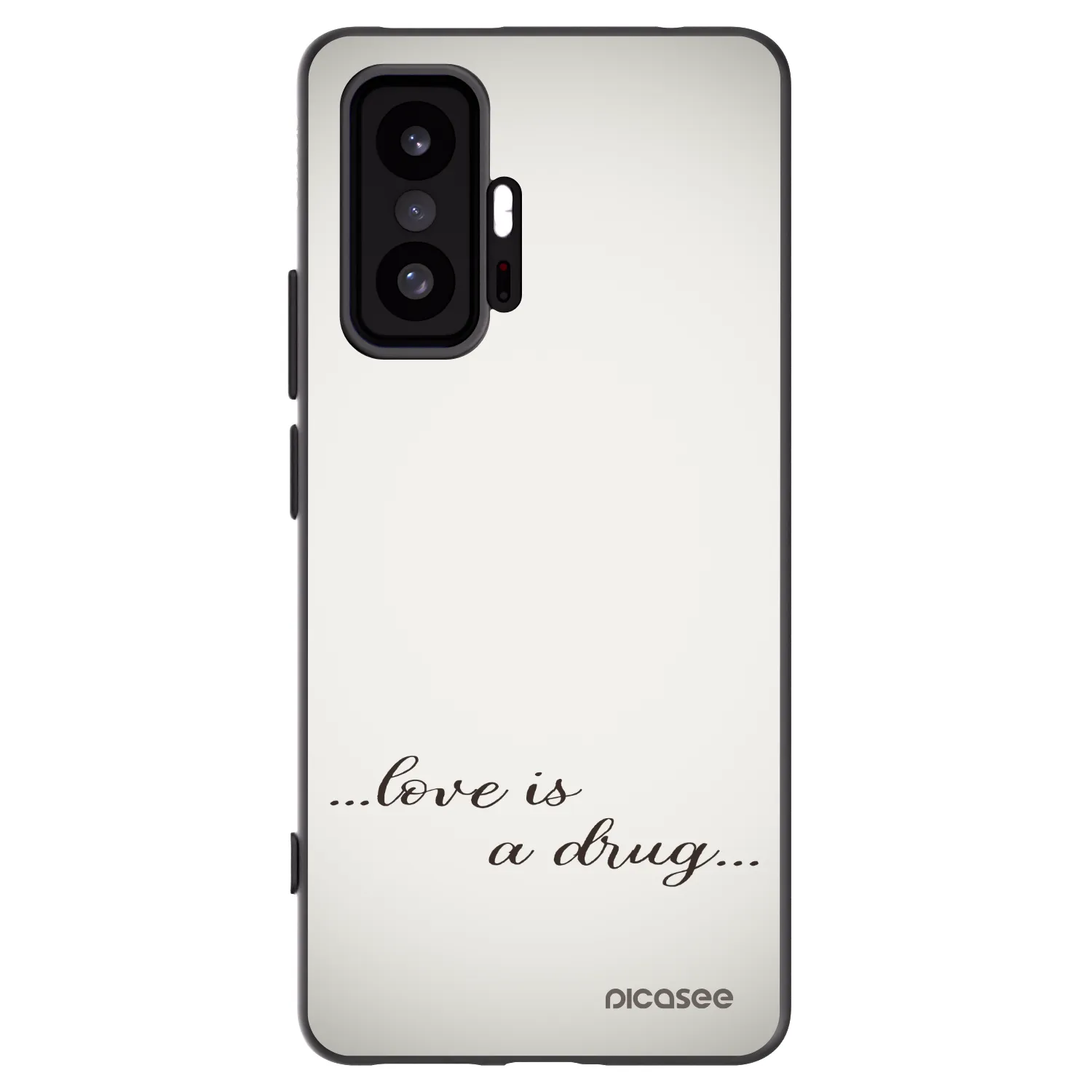 Picasee silikonowe czarne etui na Xiaomi 11T - Love is a drug