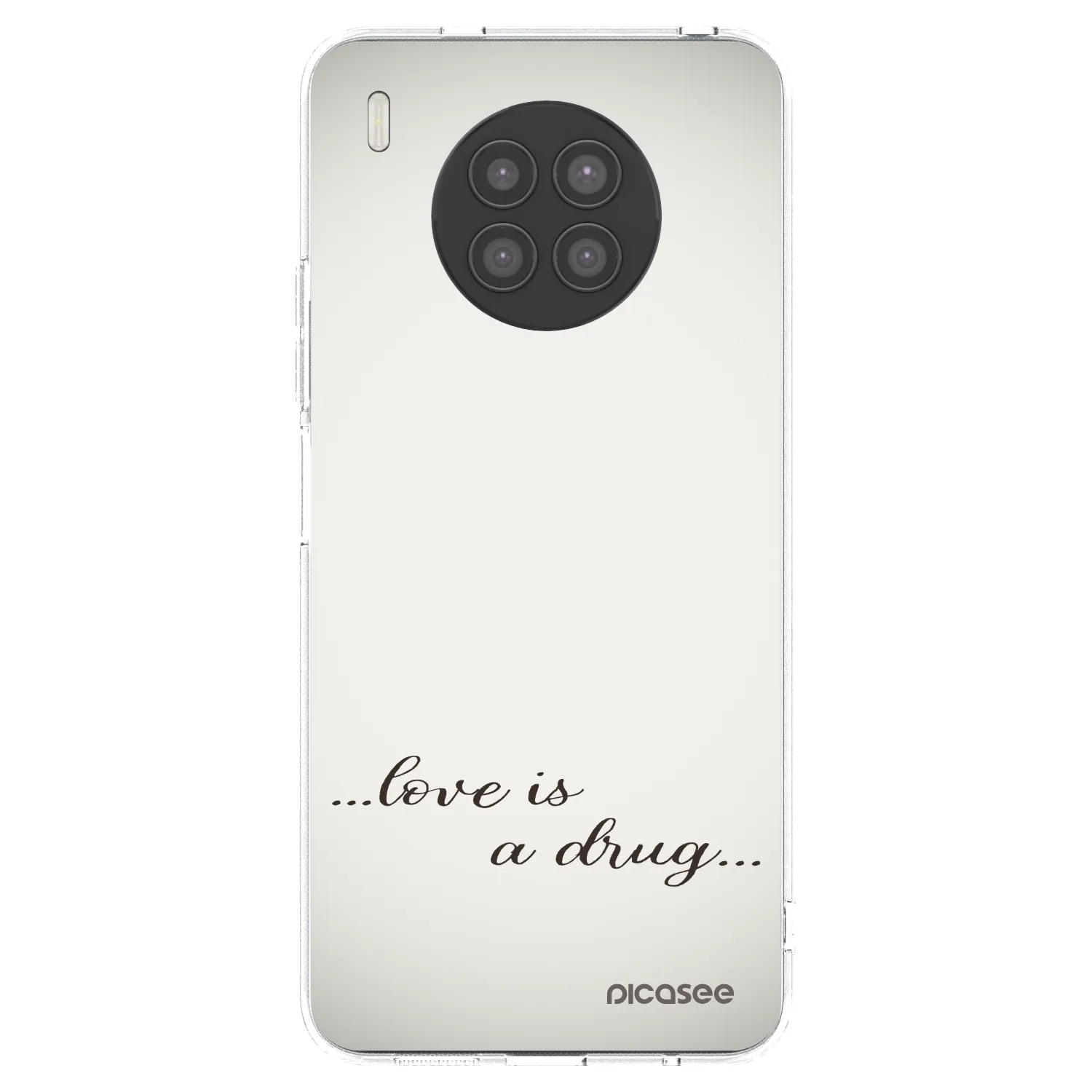Picasee silikonowe przeźroczyste etui na Huawei Nova 8i - Love is a drug