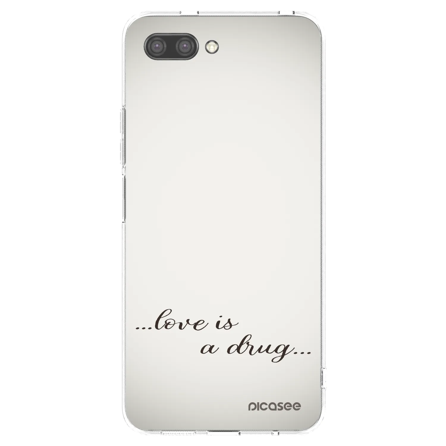 Picasee silikonowe przeźroczyste etui na Honor 10 - Love is a drug