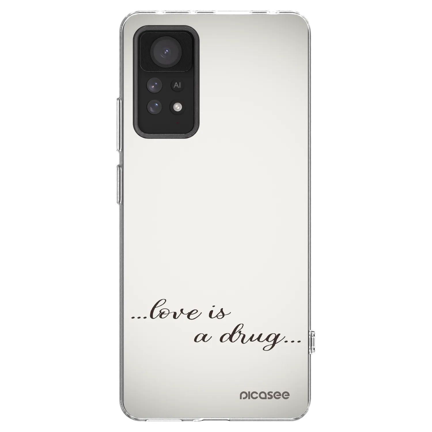 Picasee silikonowe przeźroczyste etui na Xiaomi Redmi Note 11 Pro 5G - Love is a drug