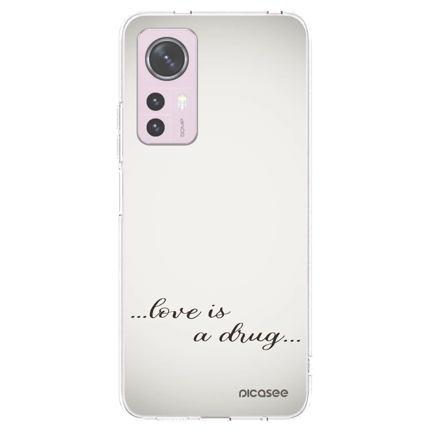 Picasee silikonowe przeźroczyste etui na Xiaomi 12 - Love is a drug