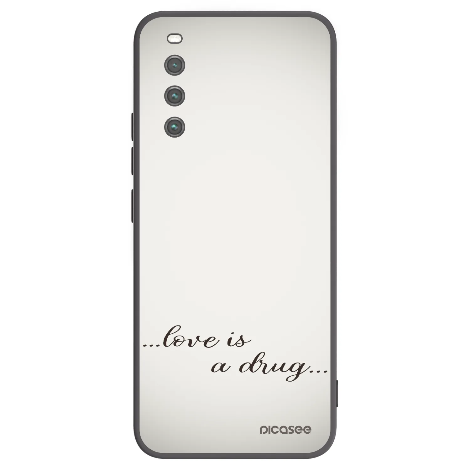 Picasee silikonowe czarne etui na Sony Xperia 10 IV 5G - Love is a drug