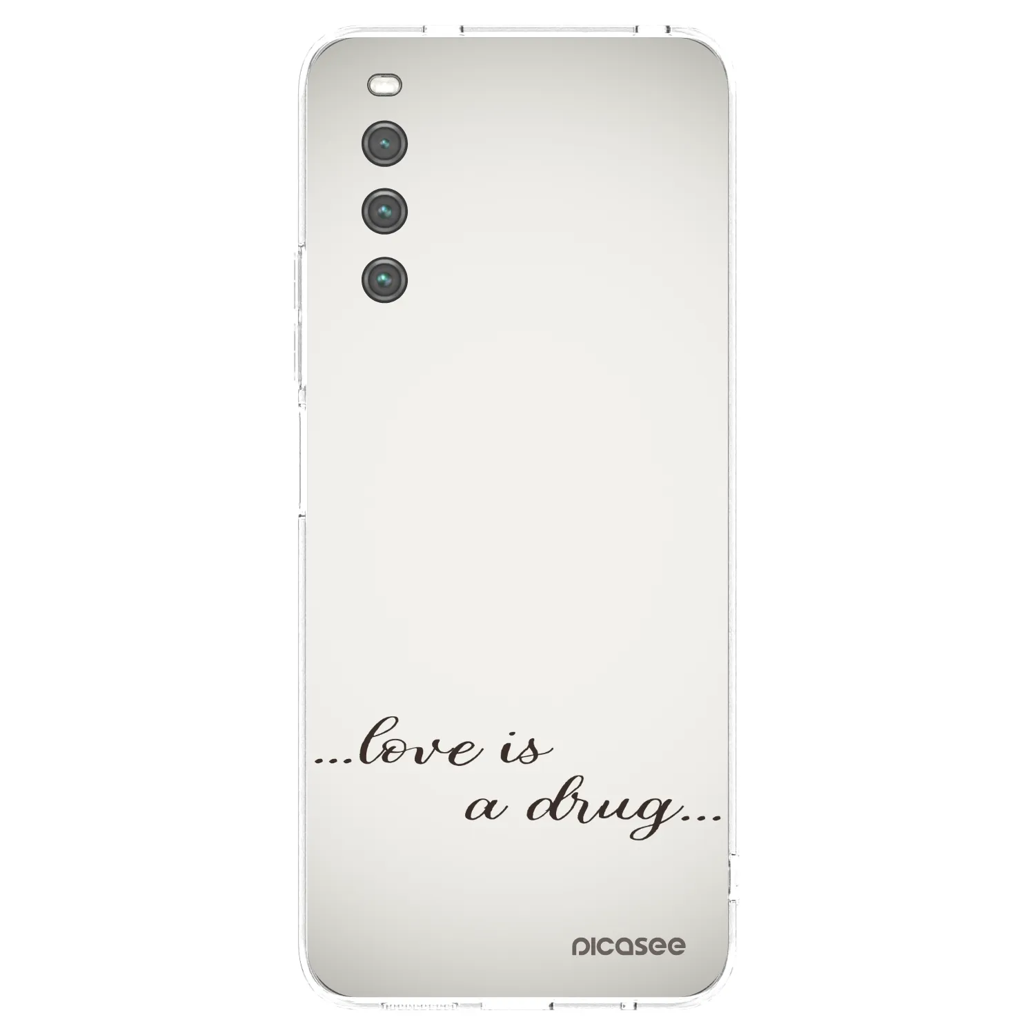 Picasee silikonowe przeźroczyste etui na Sony Xperia 10 IV 5G - Love is a drug