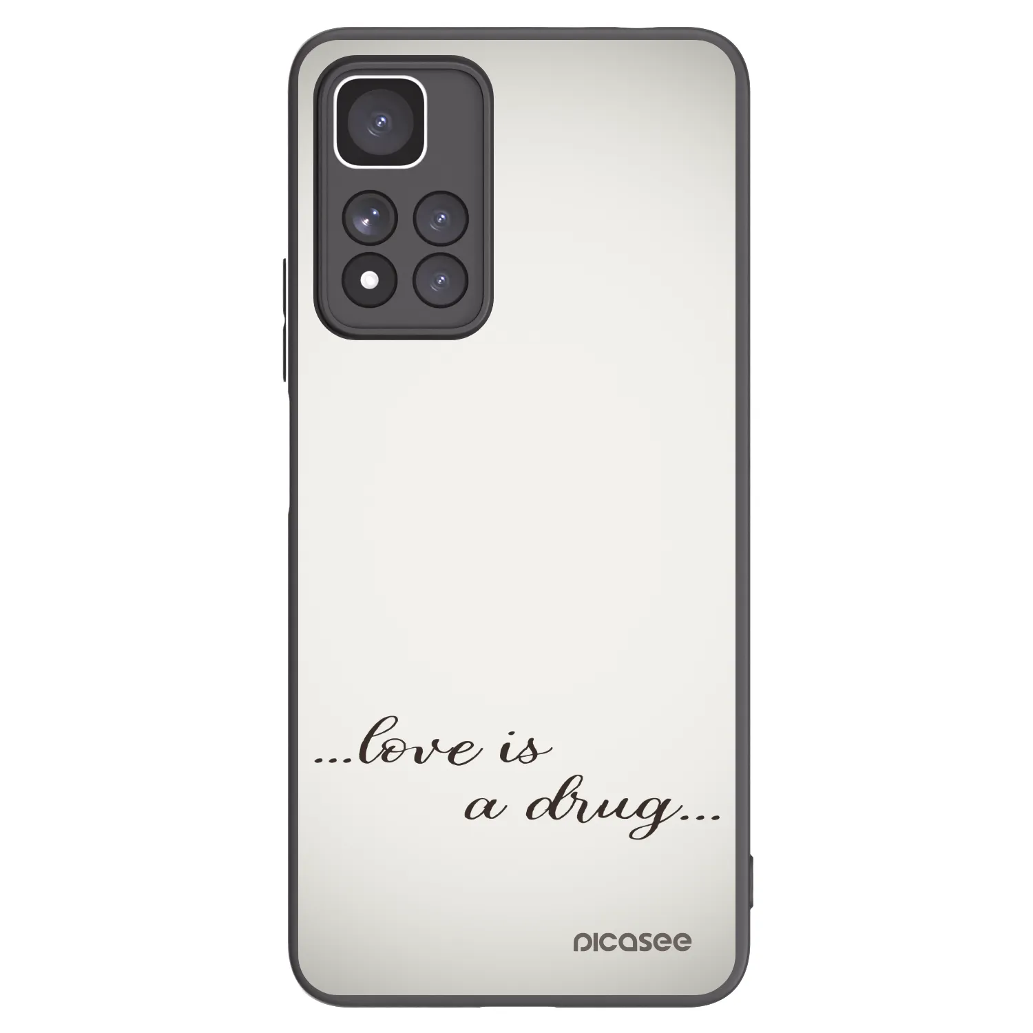 Picasee silikonowe czarne etui na Xiaomi Redmi Note 11 Pro+ 5G - Love is a drug