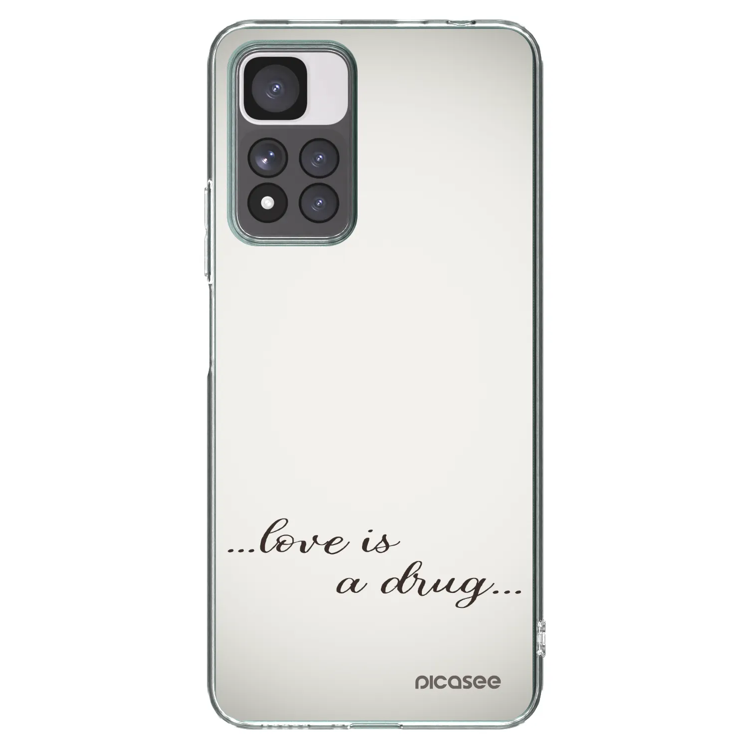 Picasee silikonowe przeźroczyste etui na Xiaomi Redmi Note 11 Pro+ 5G - Love is a drug