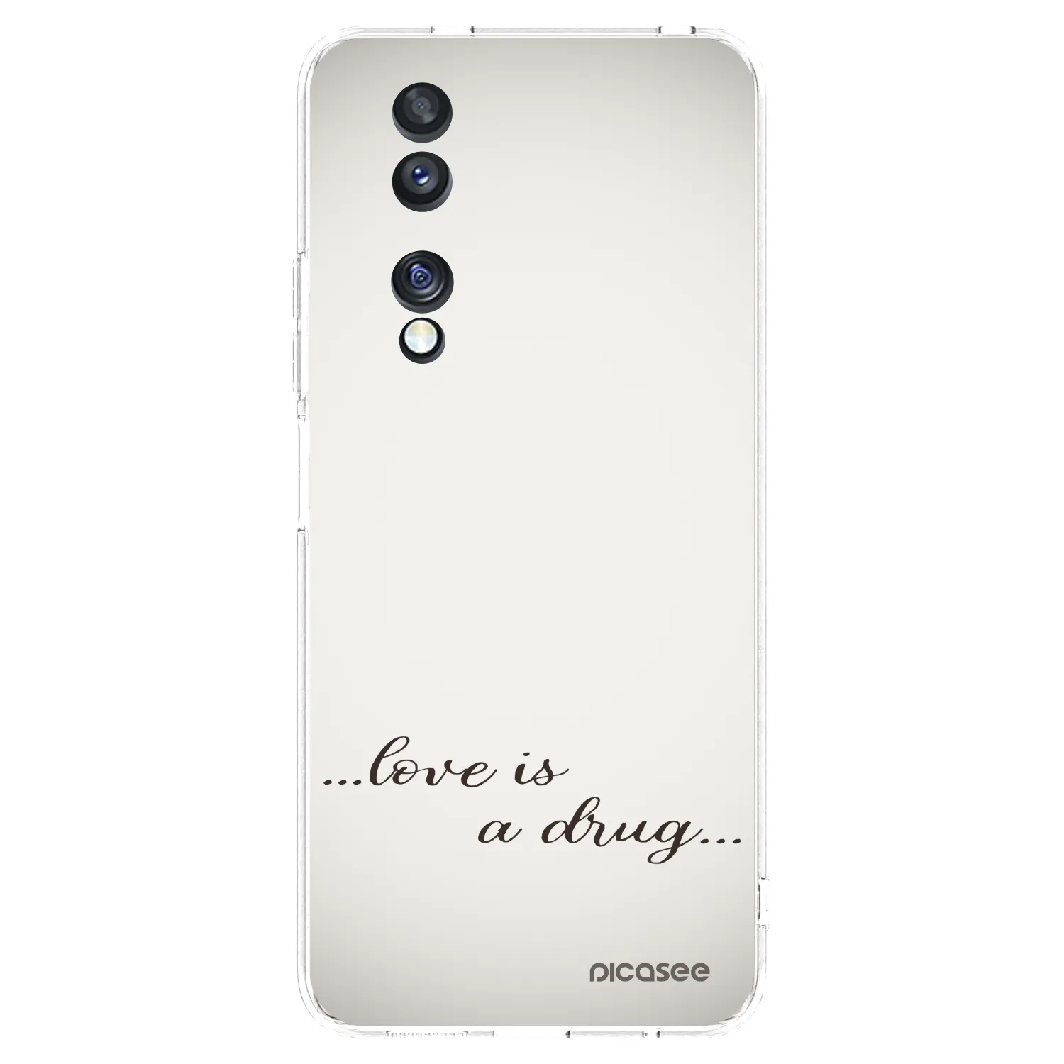 Picasee silikonowe przeźroczyste etui na Honor 70 - Love is a drug