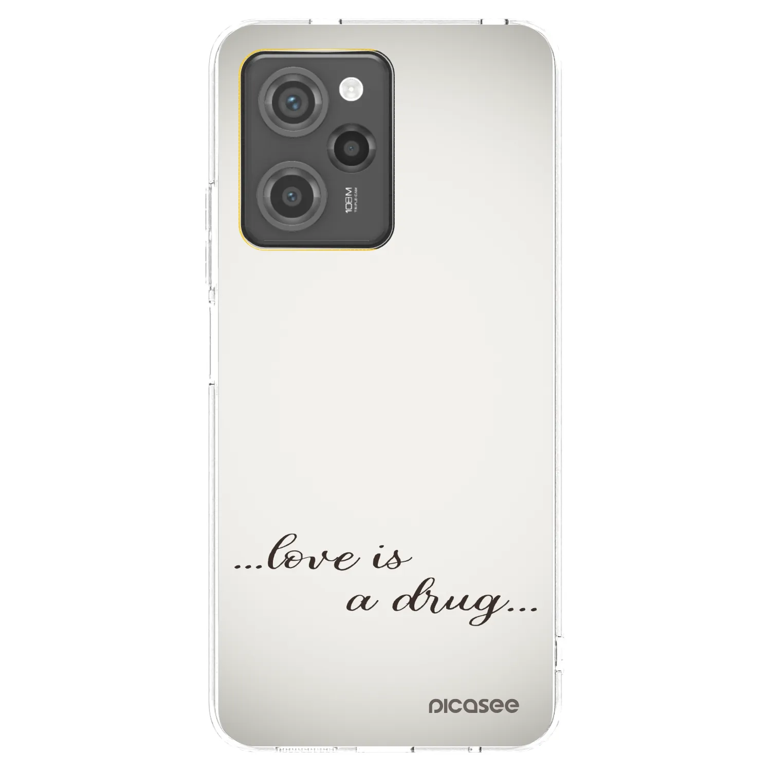 Picasee silikonowe przeźroczyste etui na Xiaomi Poco X5 Pro - Love is a drug
