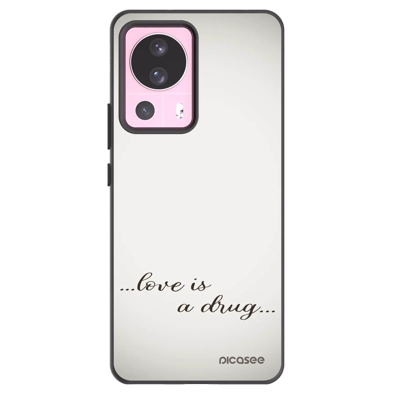Picasee silikonowe czarne etui na Xiaomi 13 Lite - Love is a drug