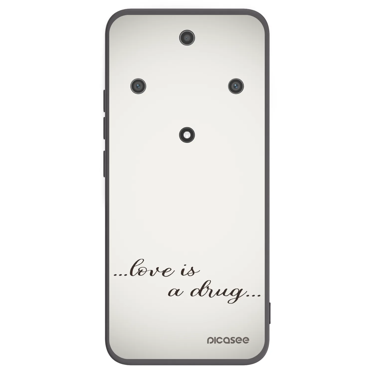 Picasee silikonowe czarne etui na Honor Magic5 Lite 5G - Love is a drug