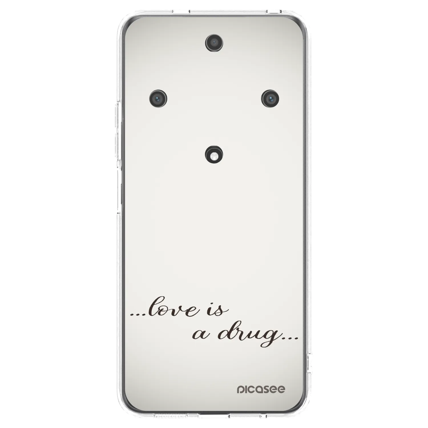 Picasee silikonowe przeźroczyste etui na Honor Magic5 Lite 5G - Love is a drug