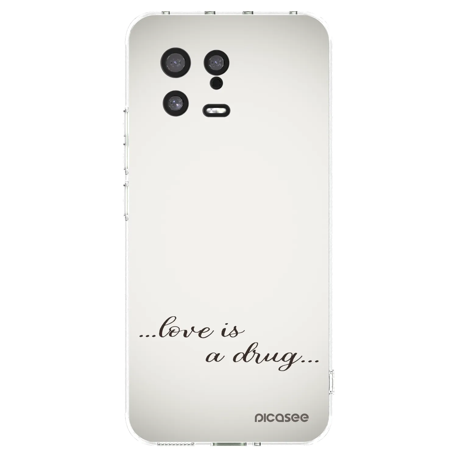 Picasee silikonowe przeźroczyste etui na Xiaomi 13 - Love is a drug