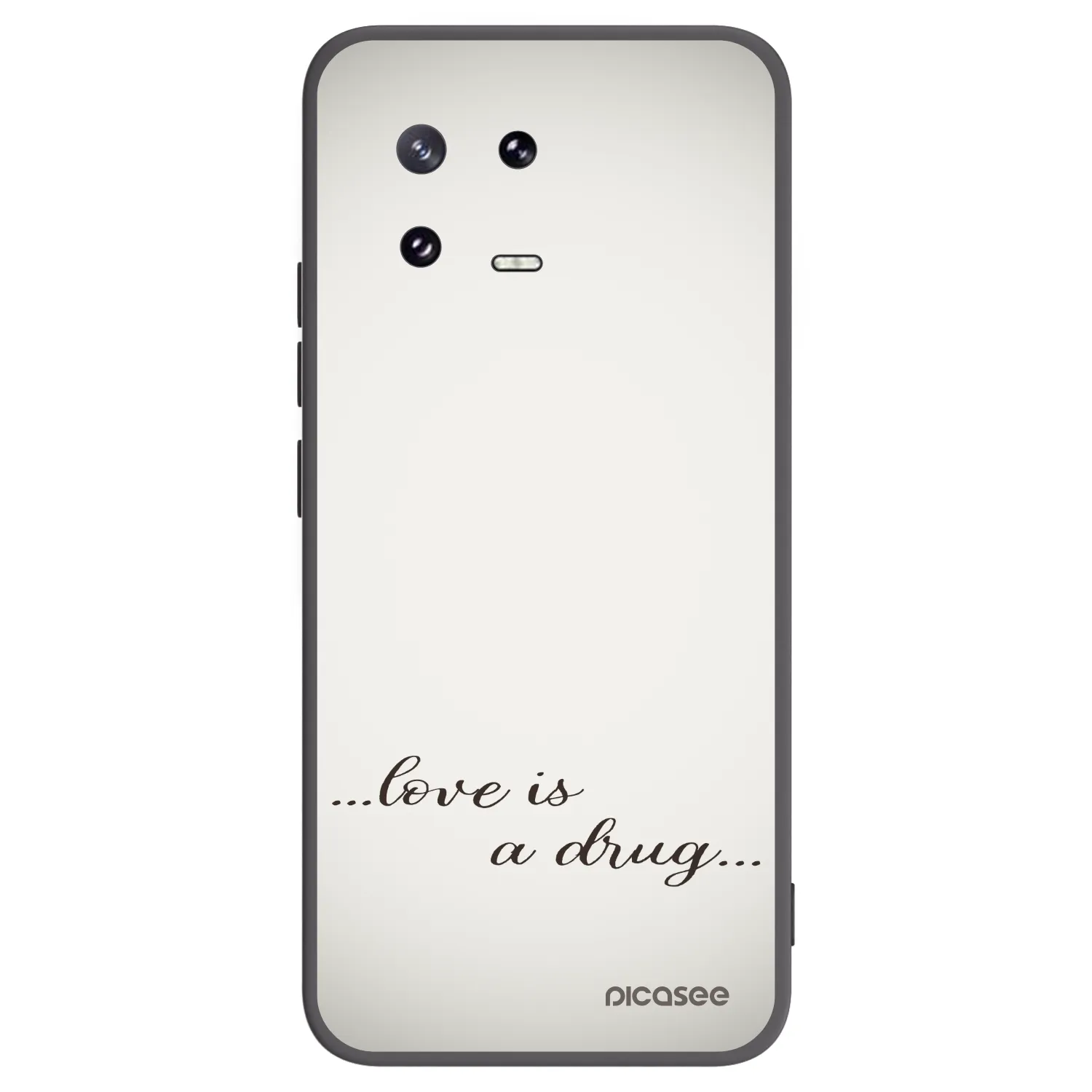 Picasee silikonowe czarne etui na Xiaomi 13 Pro - Love is a drug