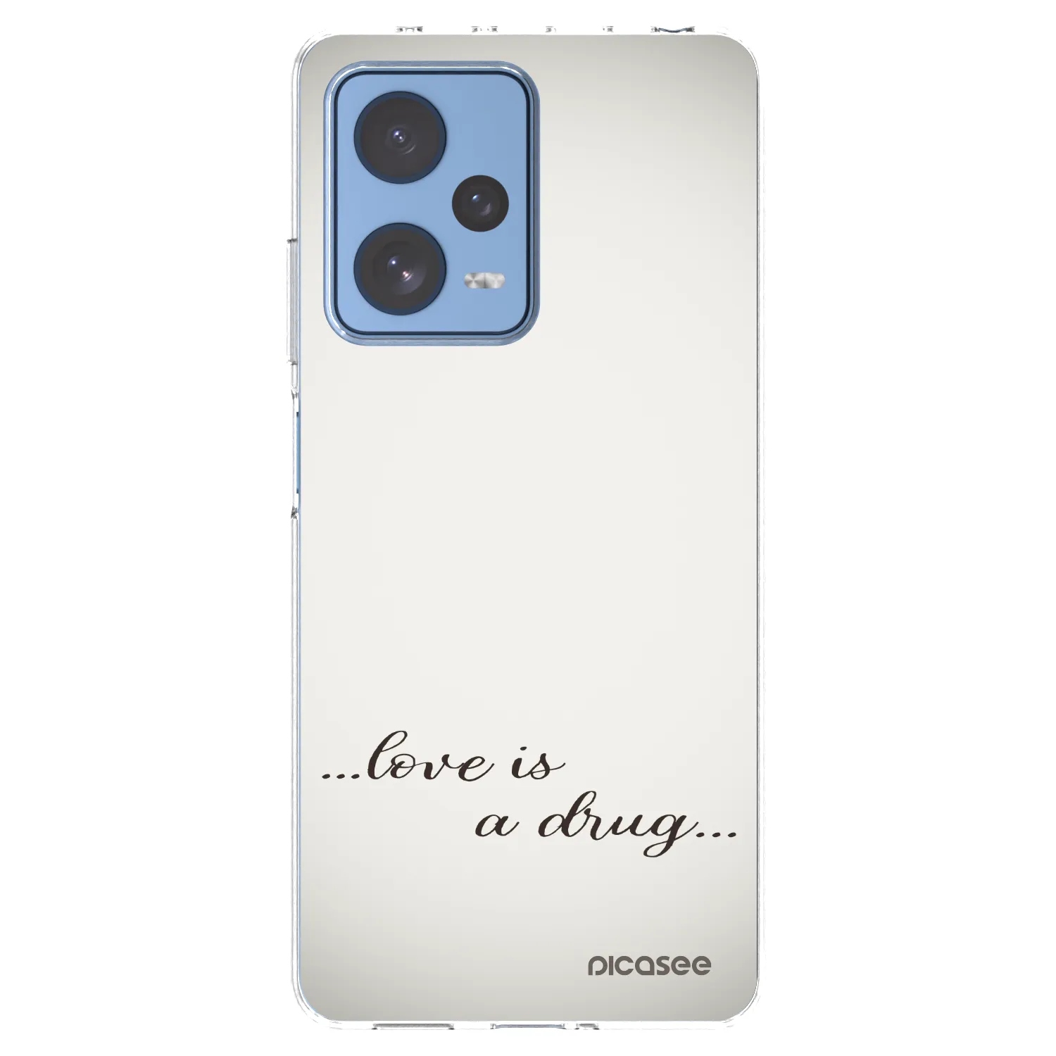 Picasee silikonowe przeźroczyste etui na Xiaomi Redmi Note 12 Pro 5G - Love is a drug