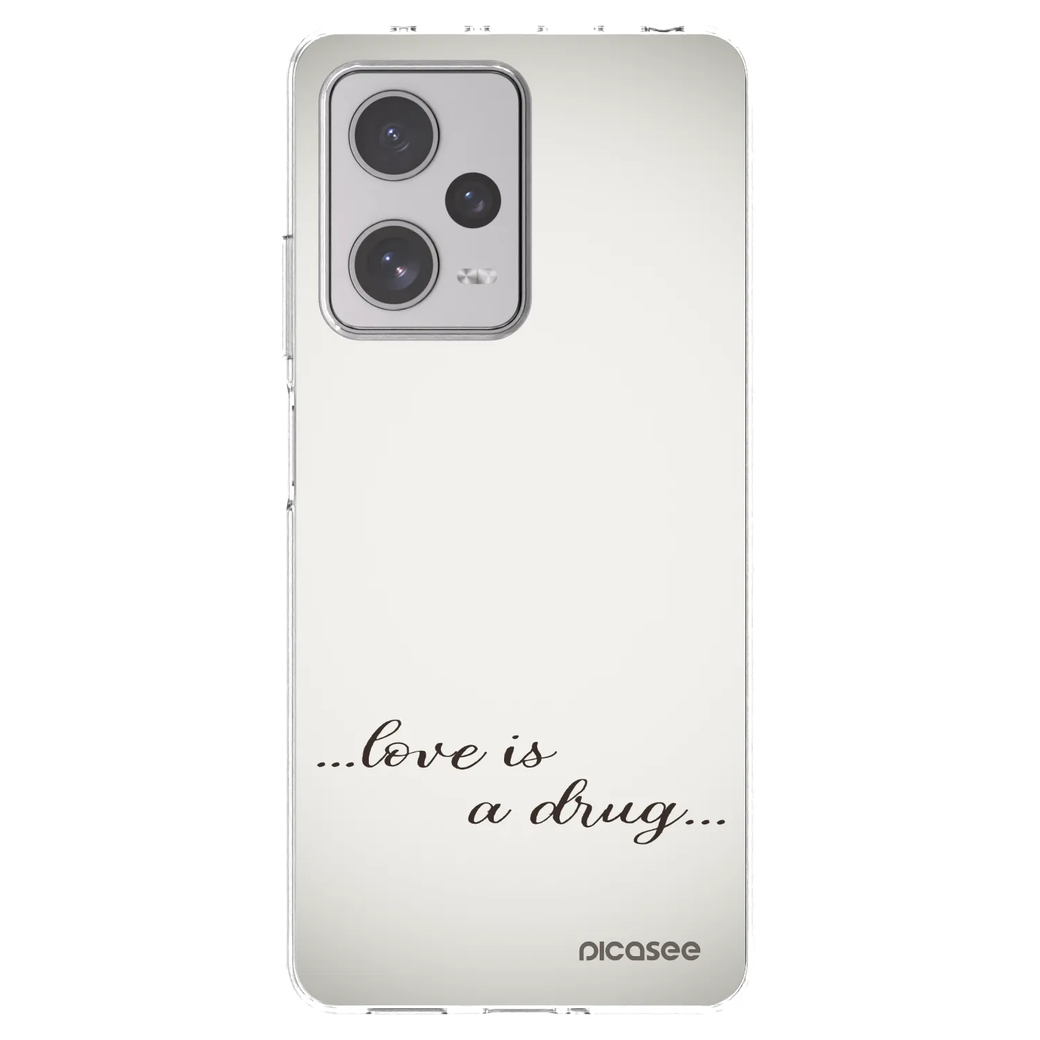 Picasee silikonowe przeźroczyste etui na Xiaomi Redmi Note 12 Pro+ 5G - Love is a drug