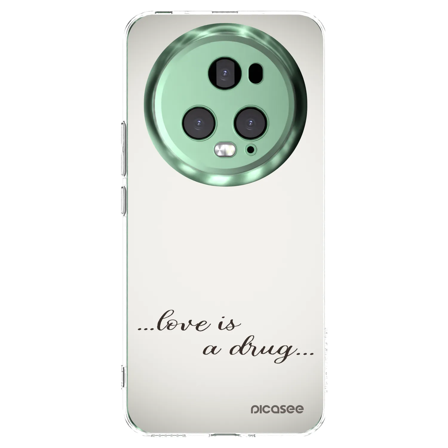 Picasee silikonowe przeźroczyste etui na Honor Magic5 Pro - Love is a drug