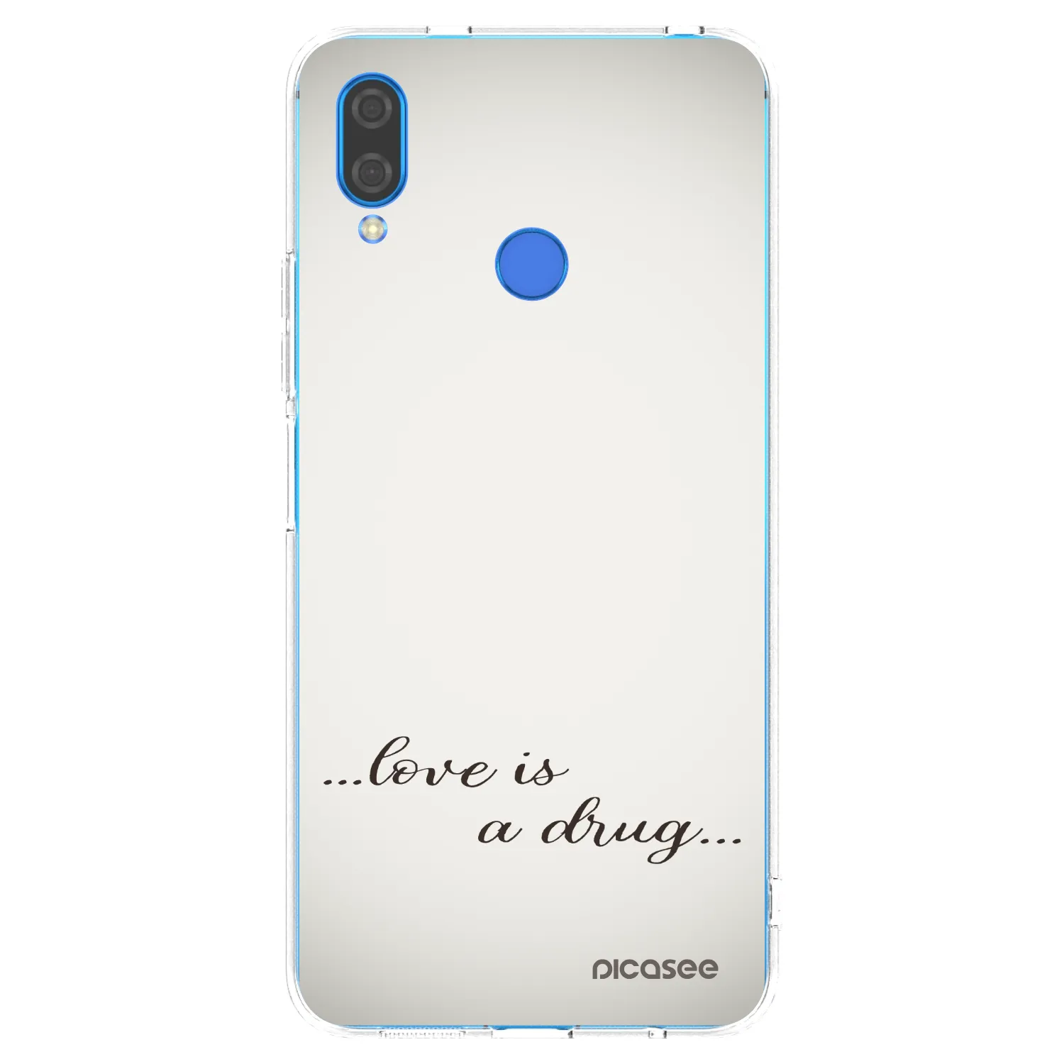 Picasee silikonowe przeźroczyste etui na Huawei Nova 3i - Love is a drug