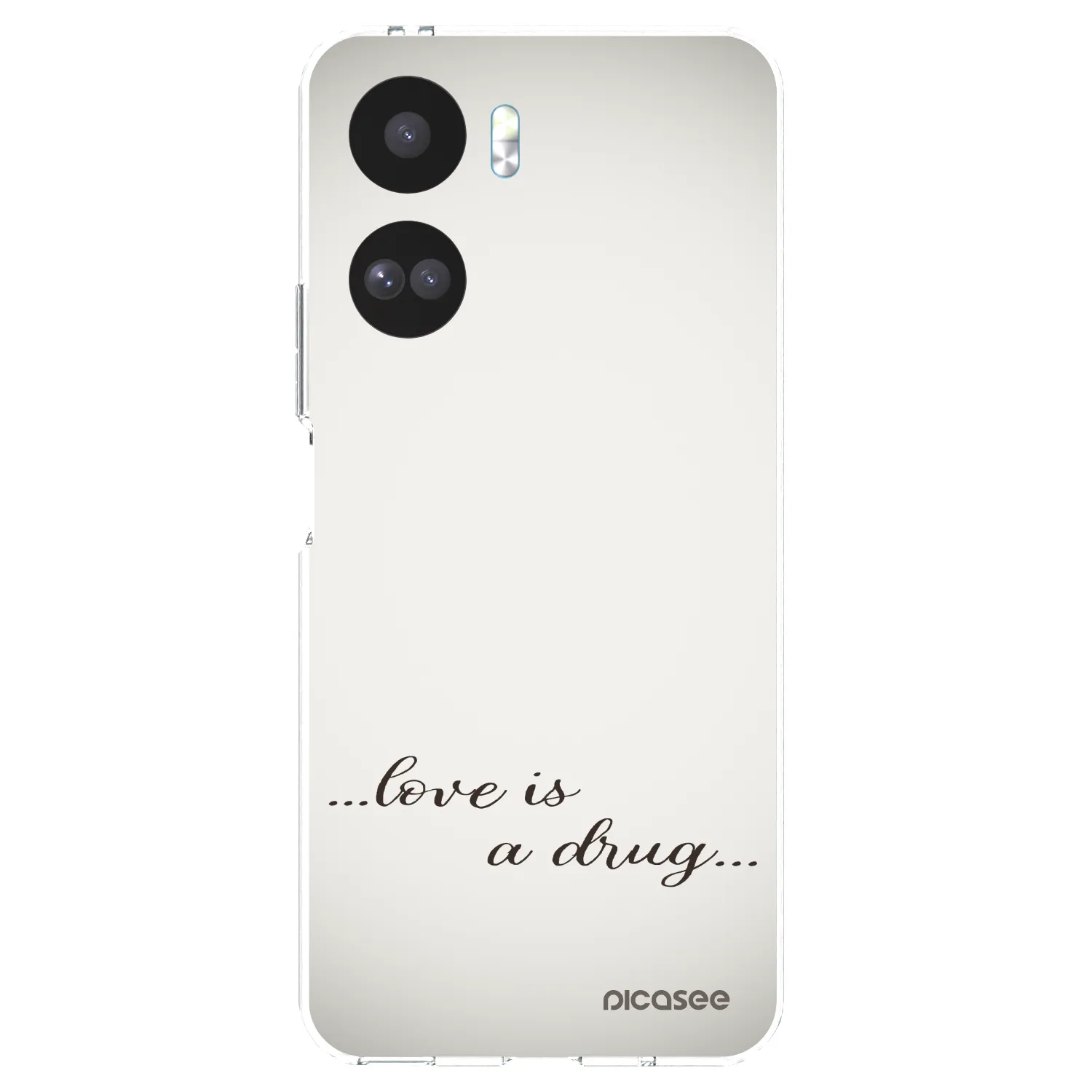 Picasee silikonowe przeźroczyste etui na Honor 90 Lite 5G - Love is a drug