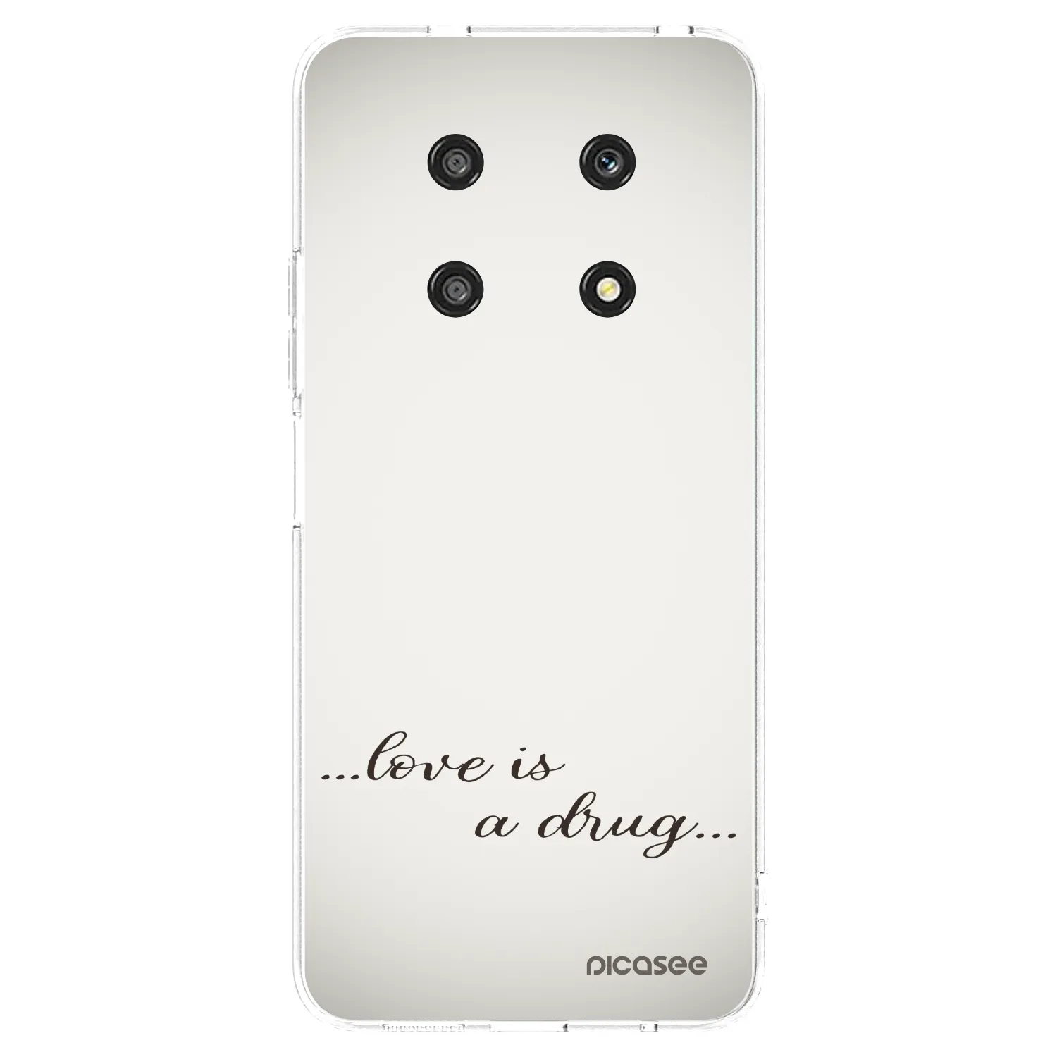 Picasee silikonowe przeźroczyste etui na Honor Magic4 Lite 5G - Love is a drug