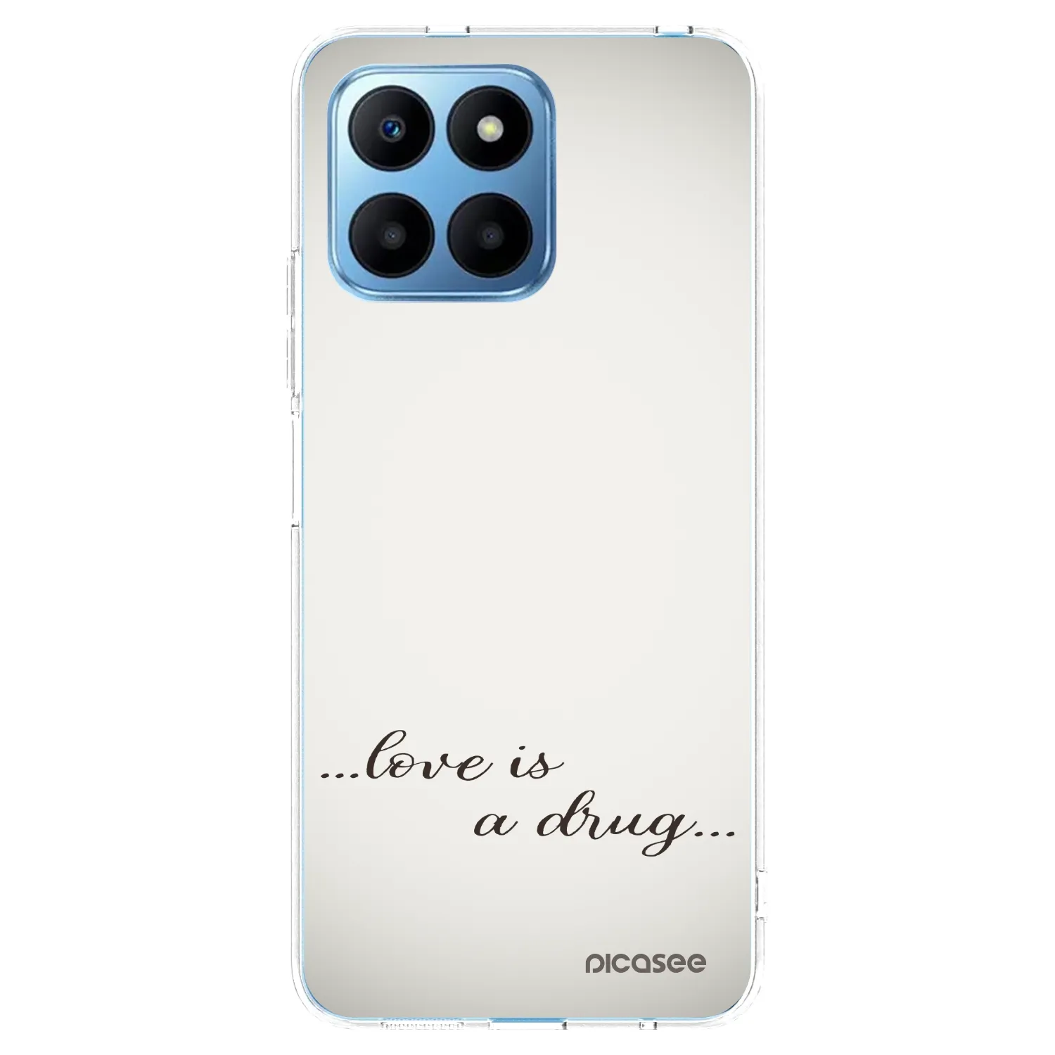 Picasee silikonowe przeźroczyste etui na Honor 70 Lite - Love is a drug