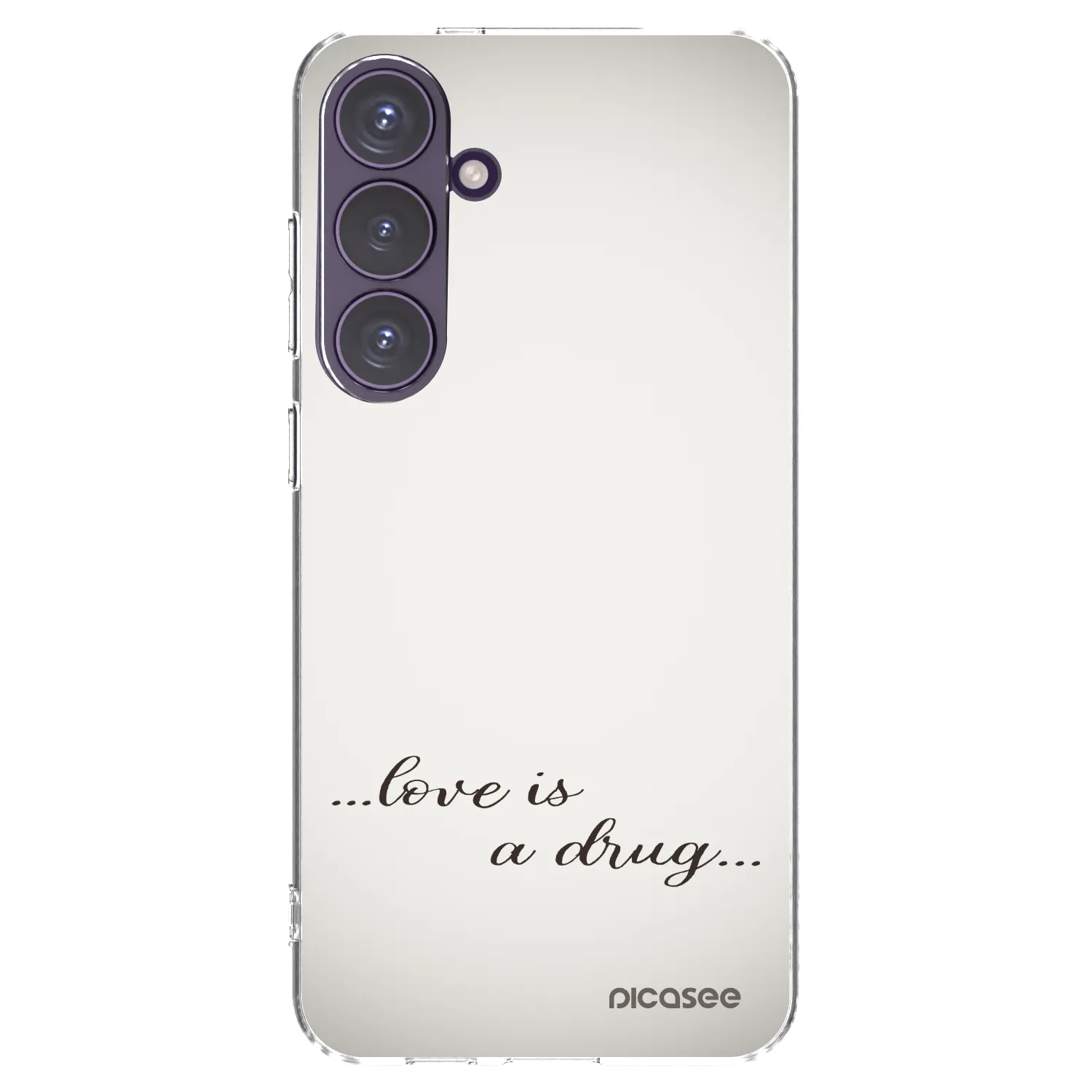 Picasee silikonowe przeźroczyste etui na Samsung Galaxy S24+ S926B 5G - Love is a drug