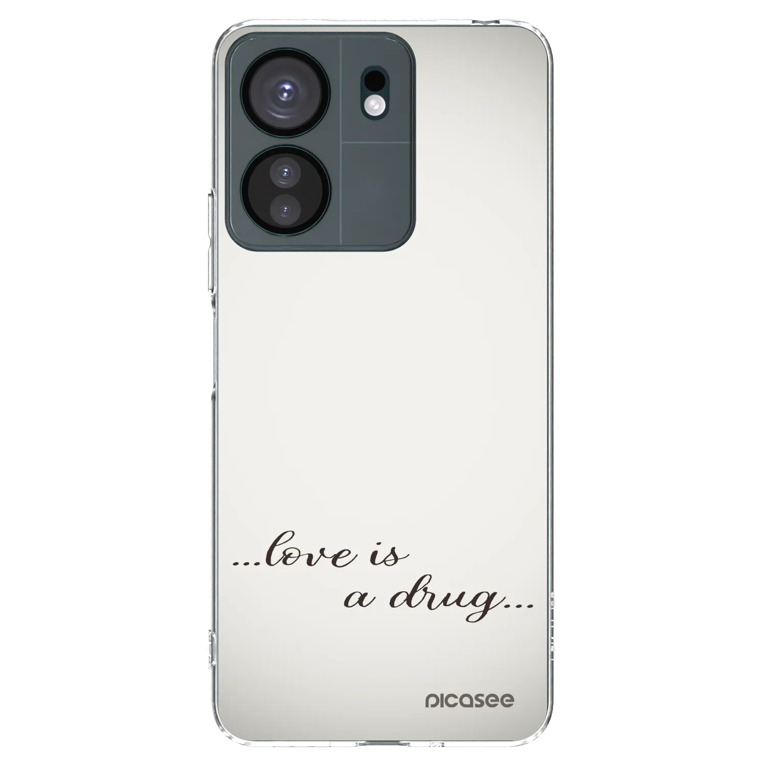 Picasee silikonowe przeźroczyste etui na Xiaomi Redmi 13C 4G - Love is a drug