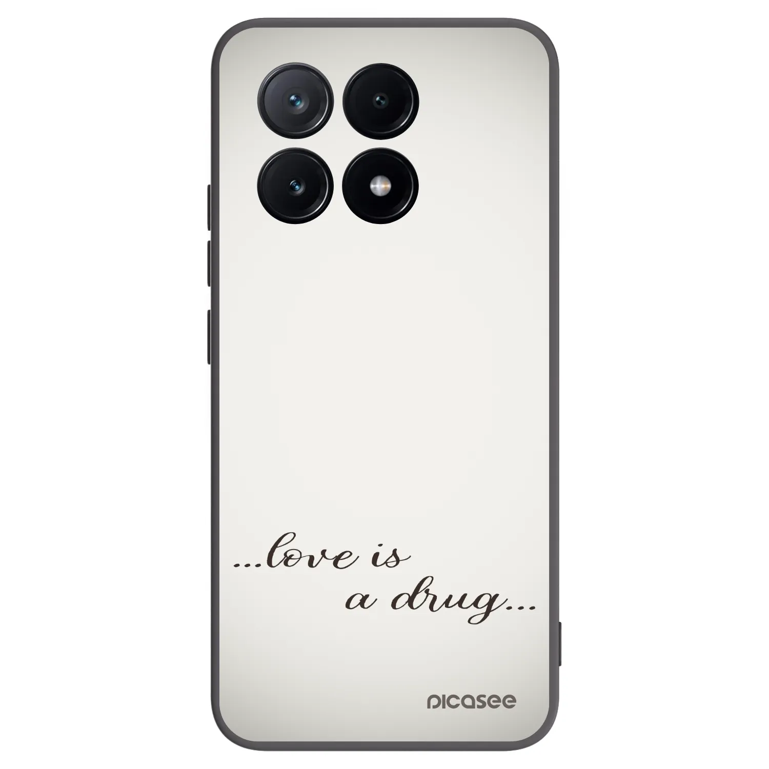Picasee silikonowe czarne etui na Xiaomi Poco X6 Pro - Love is a drug