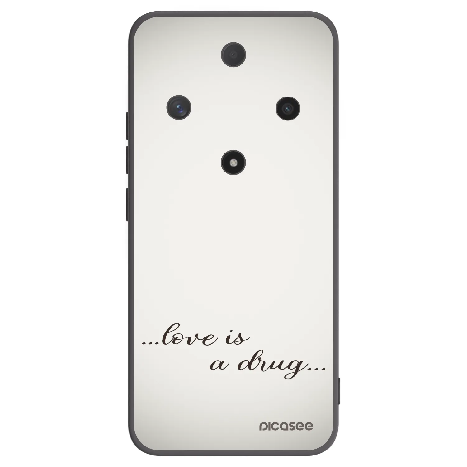 Picasee silikonowe czarne etui na Honor Magic6 Lite 5G - Love is a drug