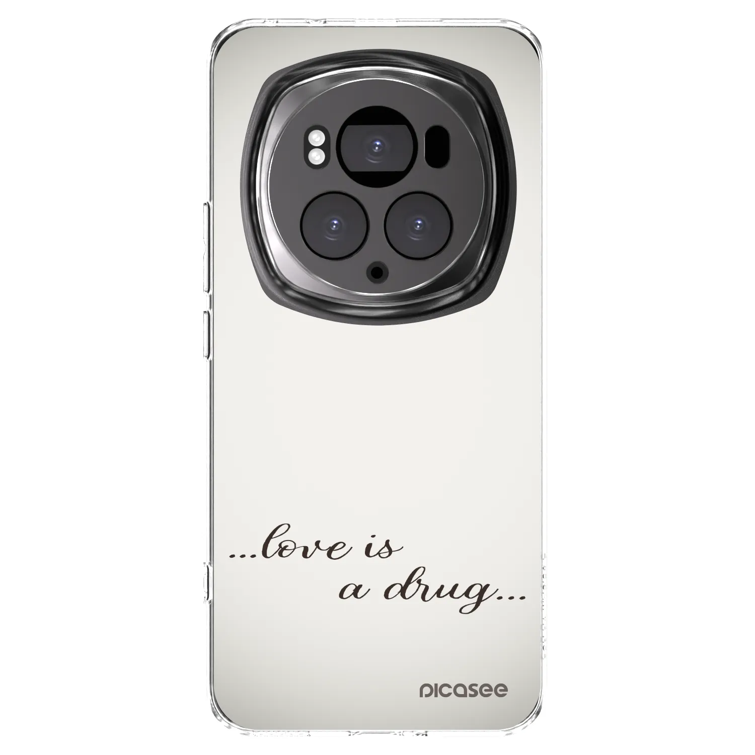 Picasee silikonowe przeźroczyste etui na Honor Magic6 Pro - Love is a drug
